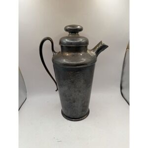Prohibition Meriden Hammered Silver Plate Cocktail Shaker ArtDeco 1927 Fast Ship